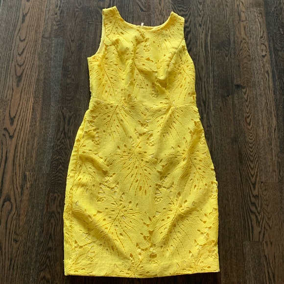 Talbots Dresses & Skirts - Never worn stunning yellow lace Talbots dress
